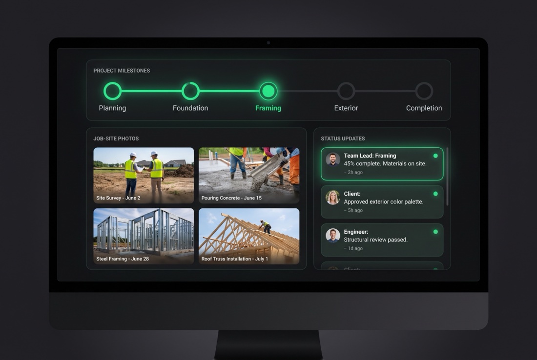 Client update portal